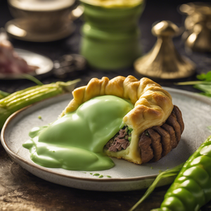 Green Corn Cream Filled with Beef and Chicken | Food Guide