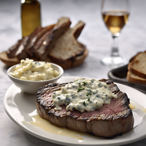 Grilled Steak with Gorgonzola on Toasted Bread | Food Guide
