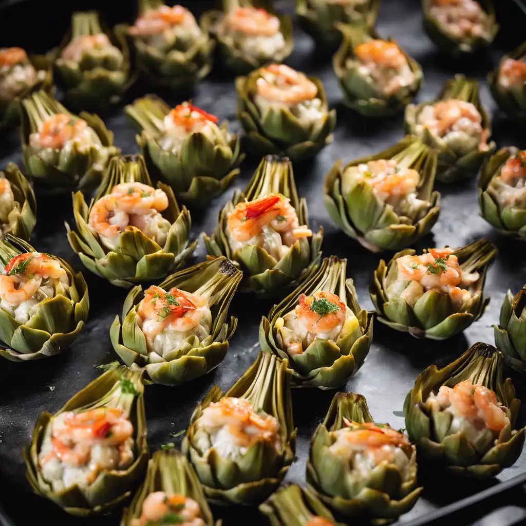 Stuffed Artichokes with Shrimp