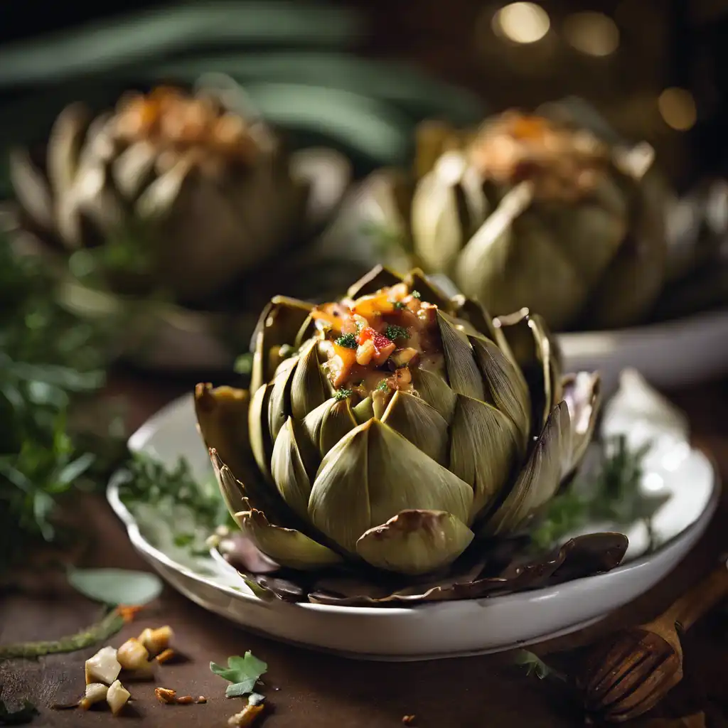 Stuffed Artichokes with Chicken