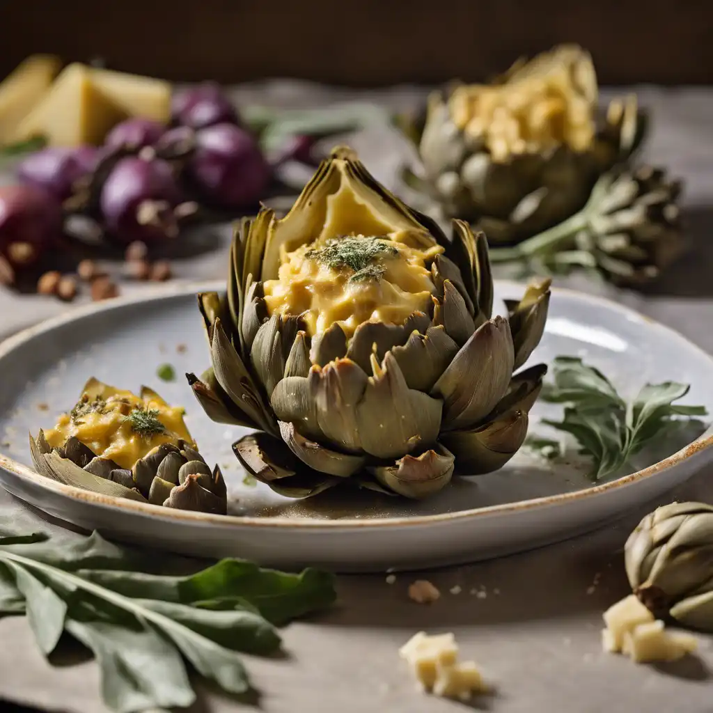 Roasted Artichokes with Cheese