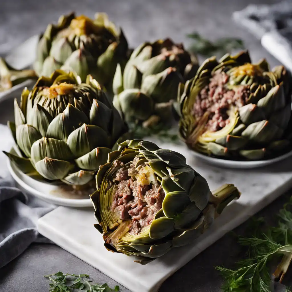 Stuffed Artichokes with Meat