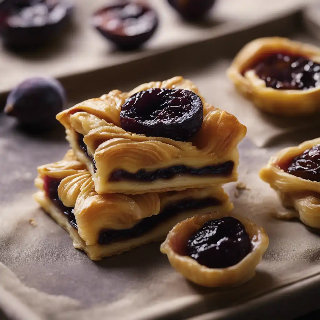 Dried Fig or Black Plum Pastry