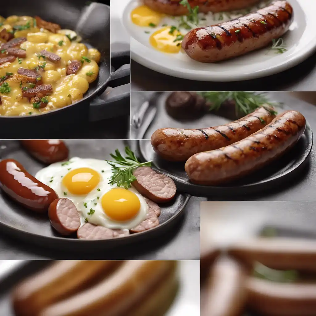 Grilled Sausage with Egg