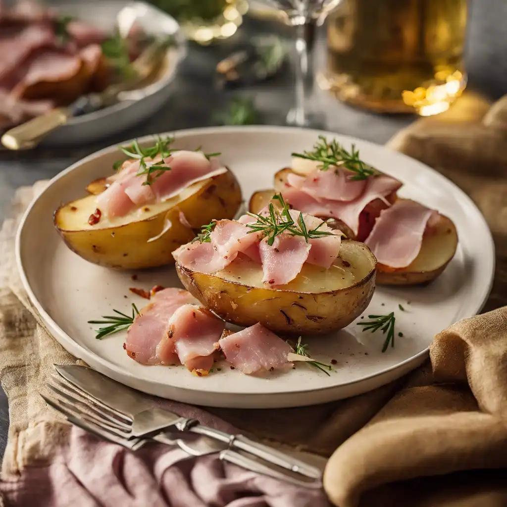 Roasted Potato with Ham