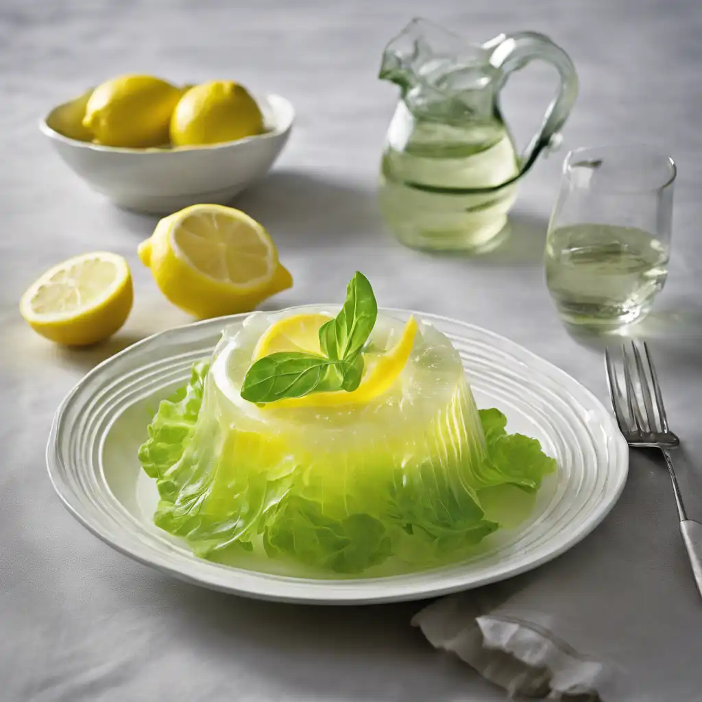 Lemon Gelatin Salad with Lettuce