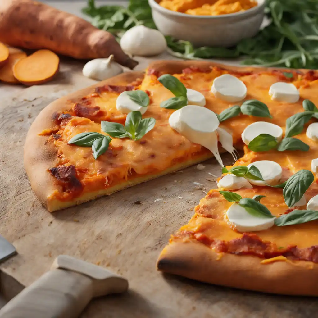 Sweet Potato and Mozzarella Pizza