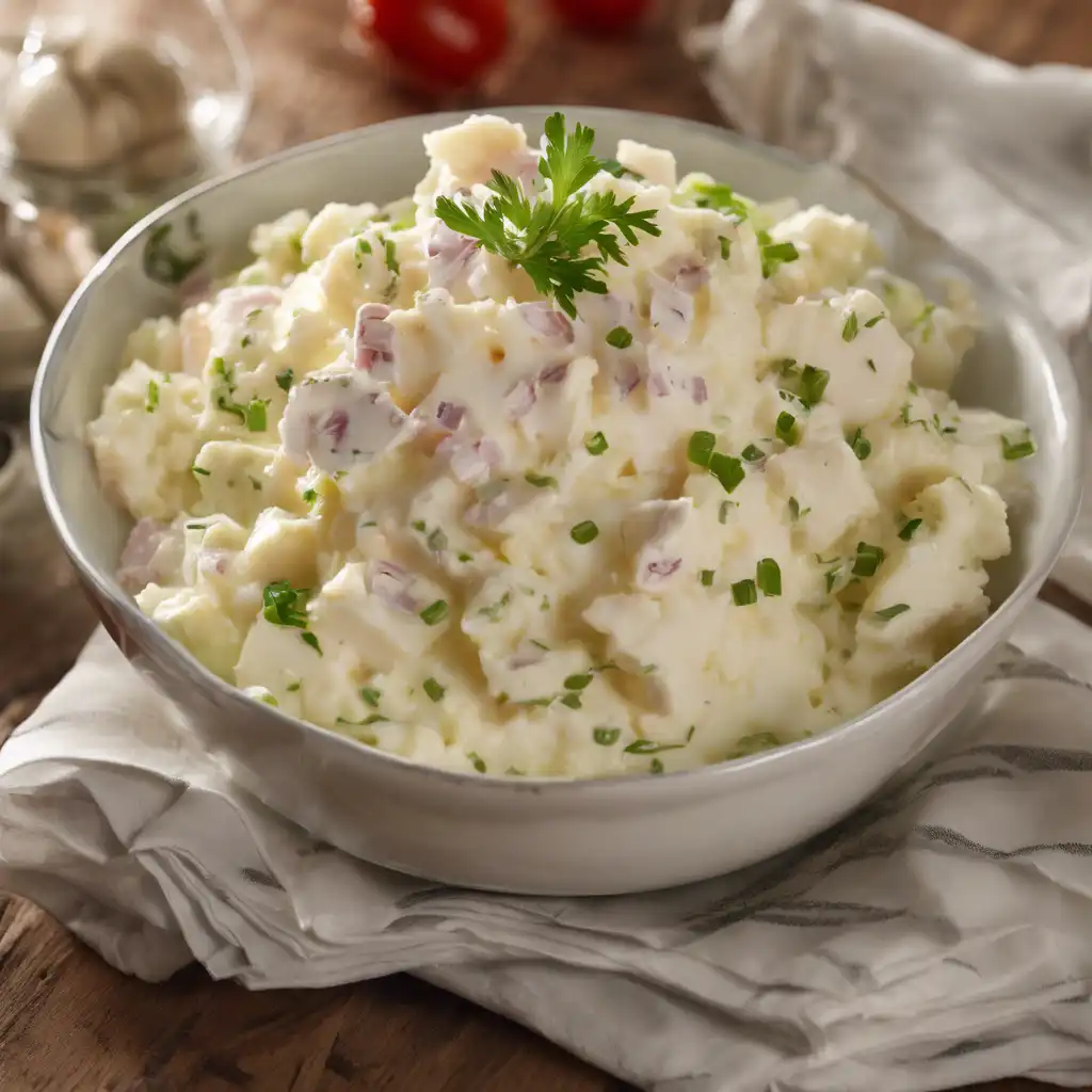 Mashed Potato Salad with Mayo