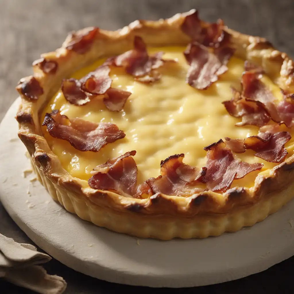 Creamy Cheese and Smoked Bacon Tart