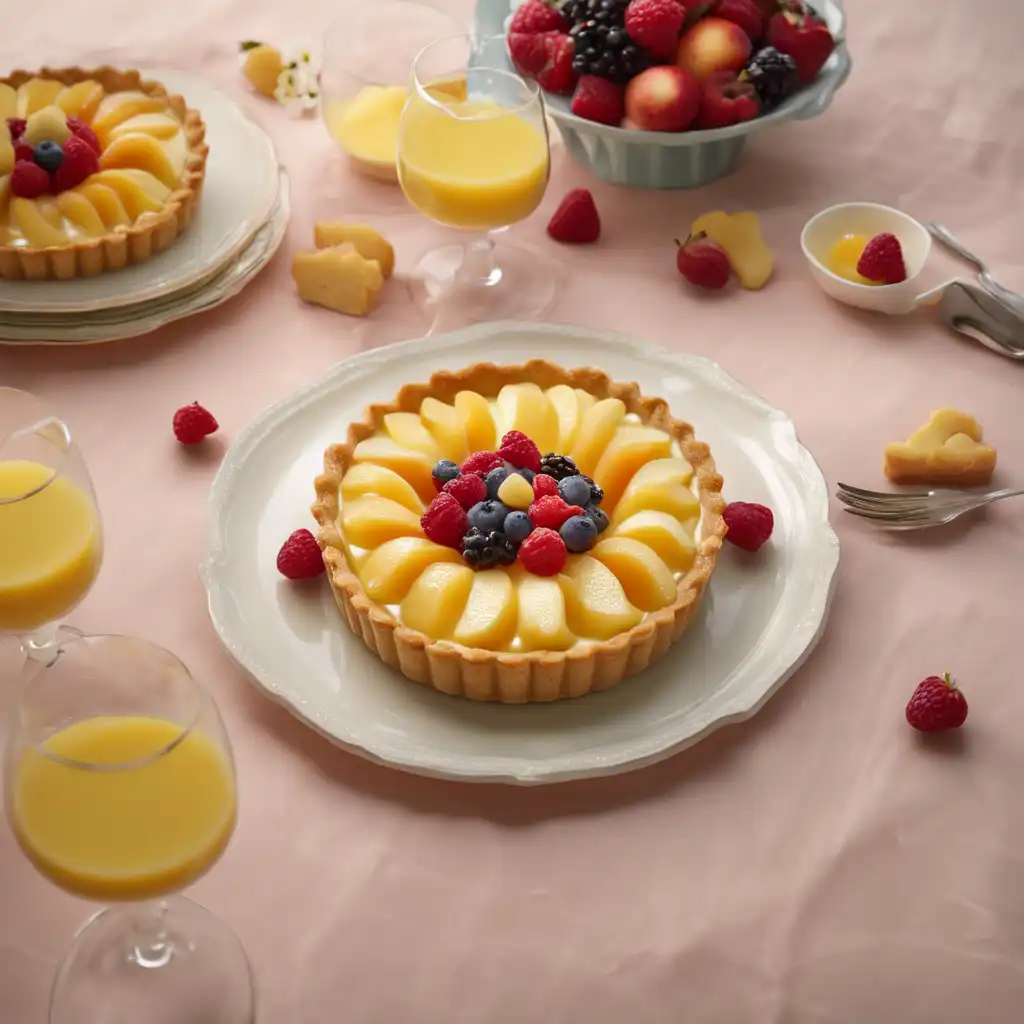 Fruit Tart with Vanilla Pudding