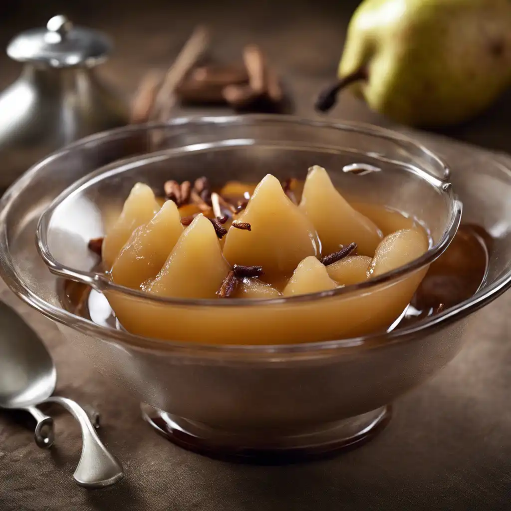 Pear Compote with Cloves and Cinnamon