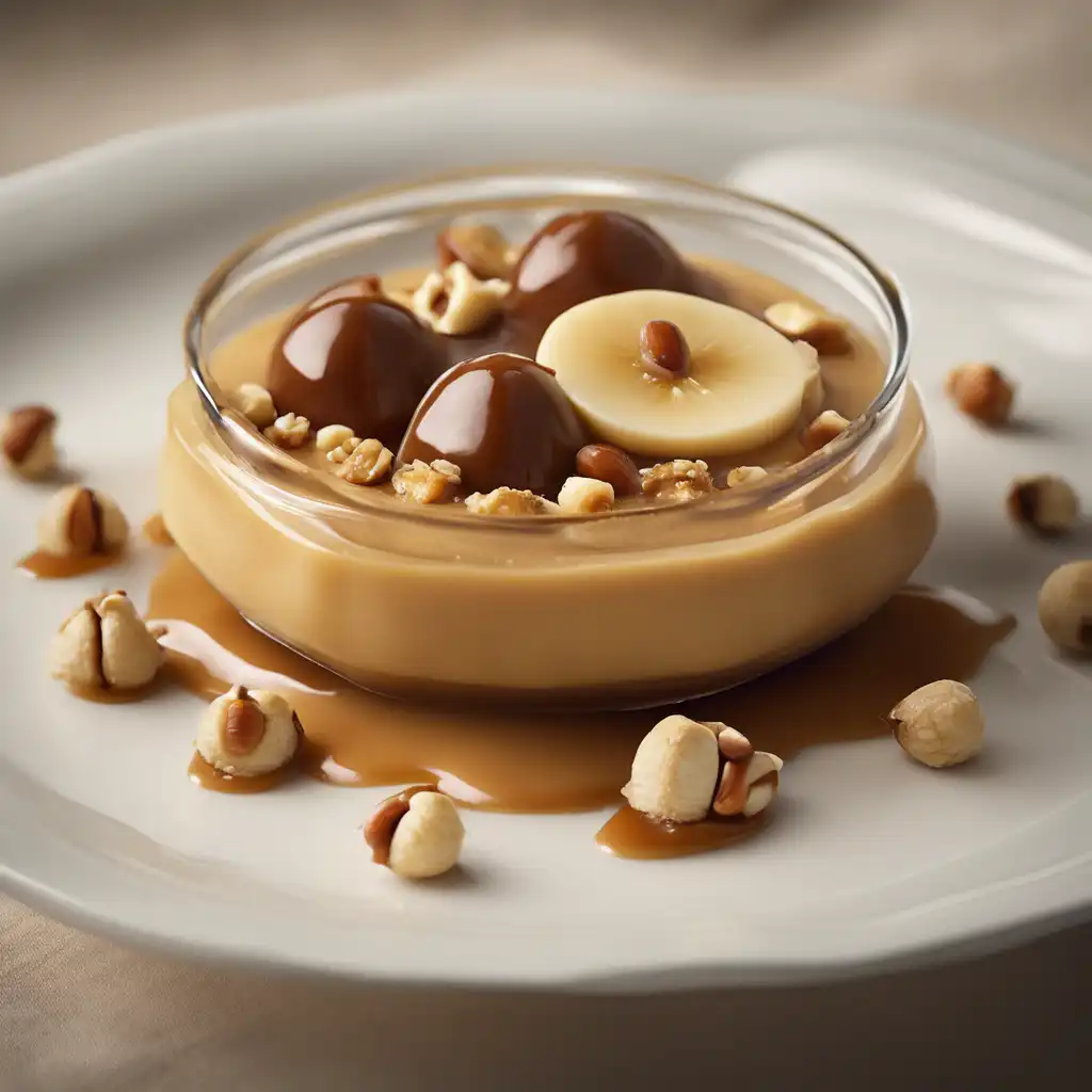 Caramel Pudding with Hazelnuts