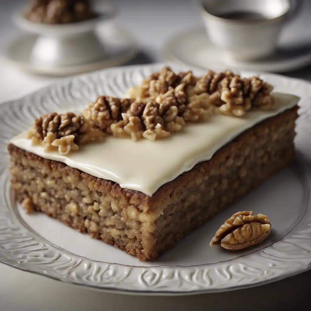 Walnut Cake with Egg Liqueur