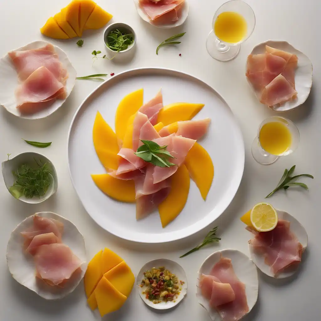 Mango with Cured Ham