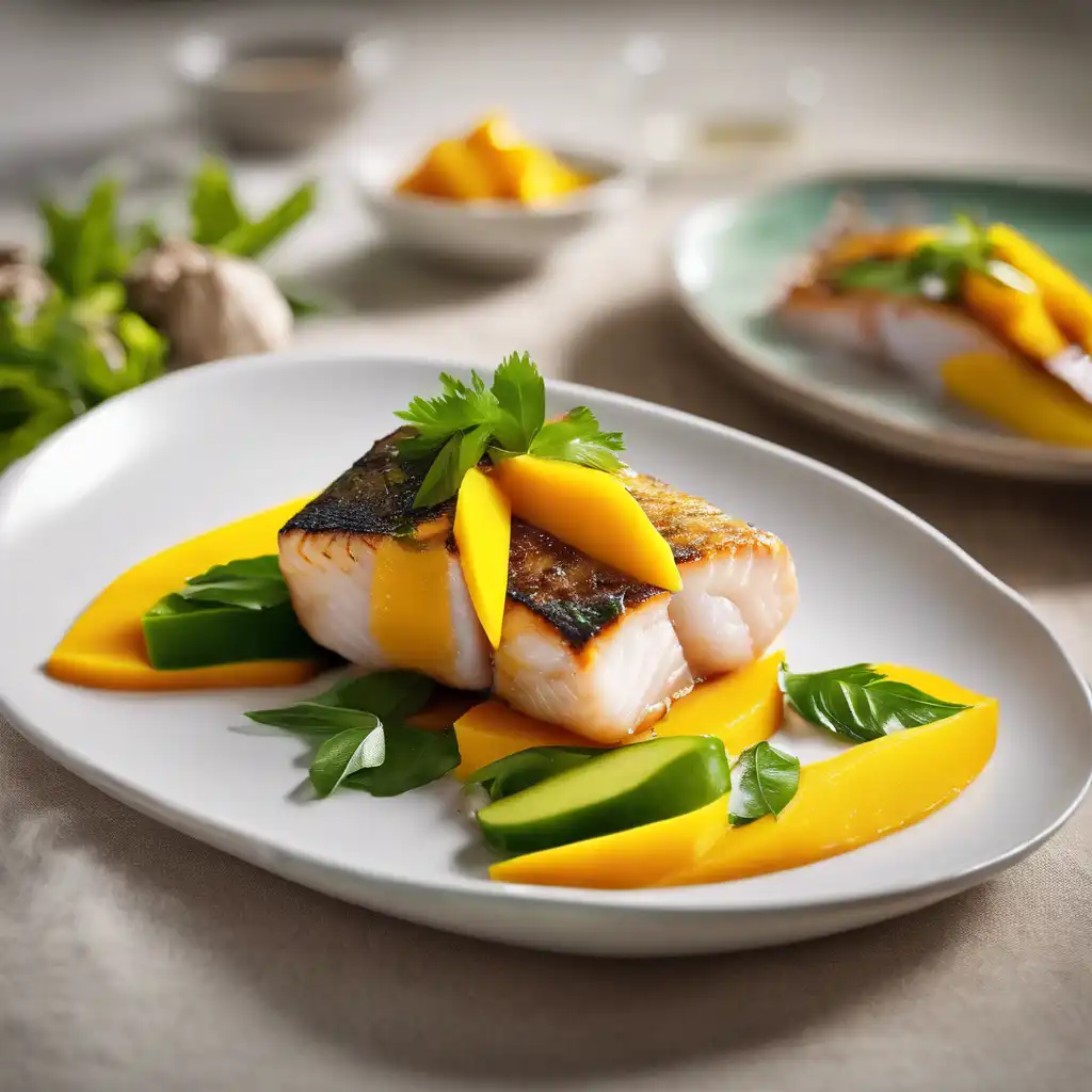 Fish with Mango and Green Pepper