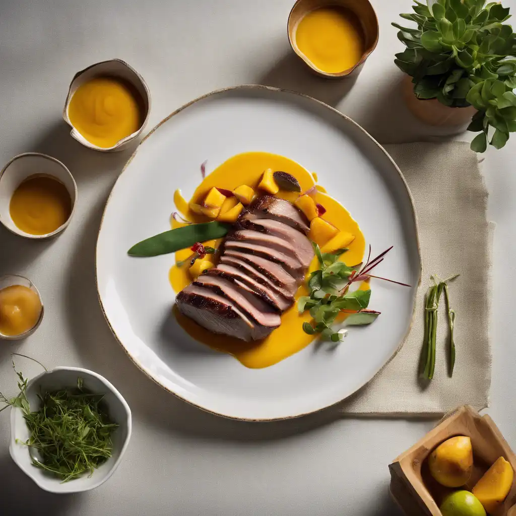 Duck with Mango Sauce