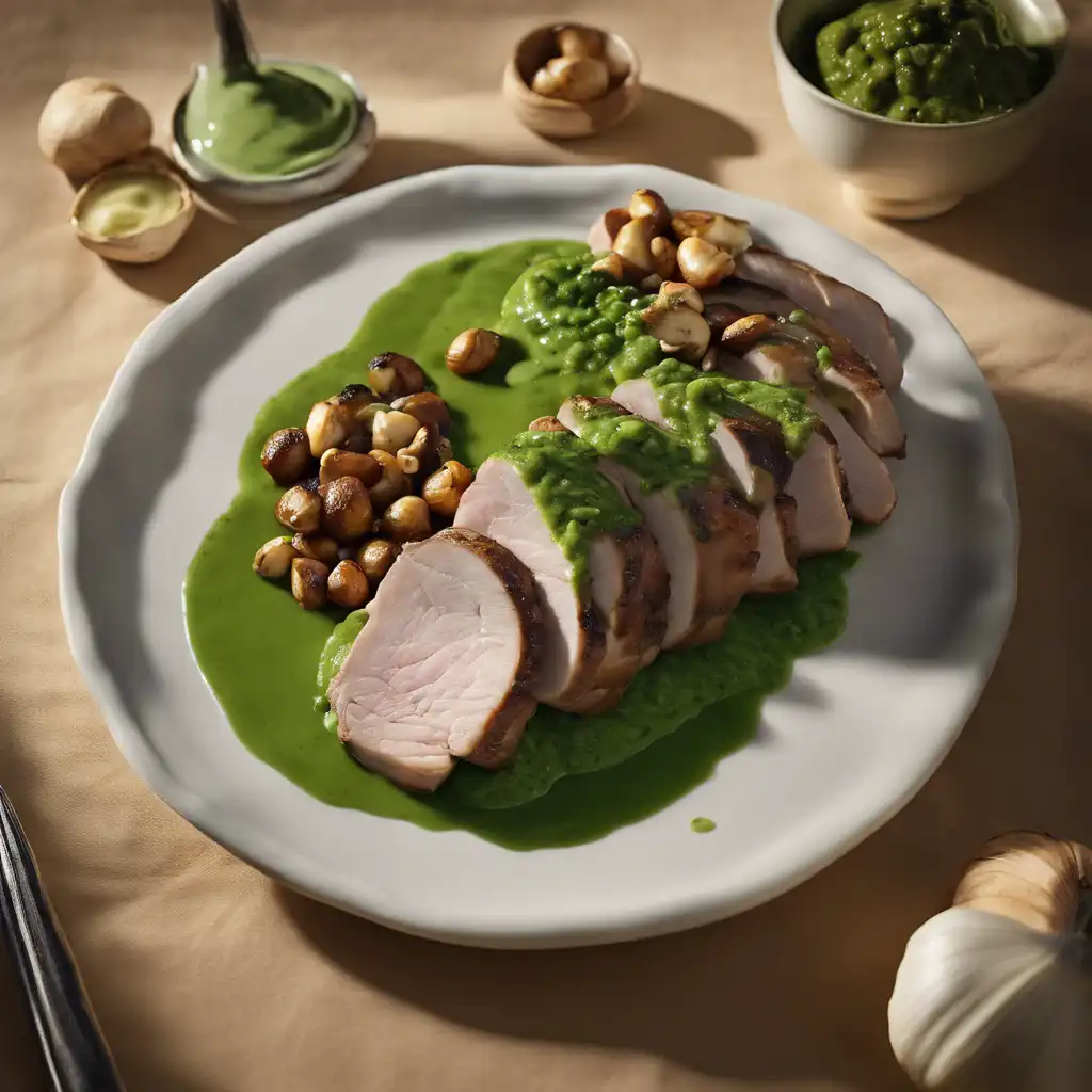 Pork Loin with Green Sauce