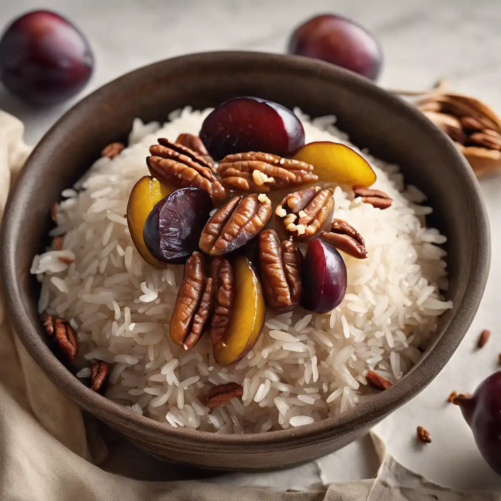 Rice with Plums and Pecans