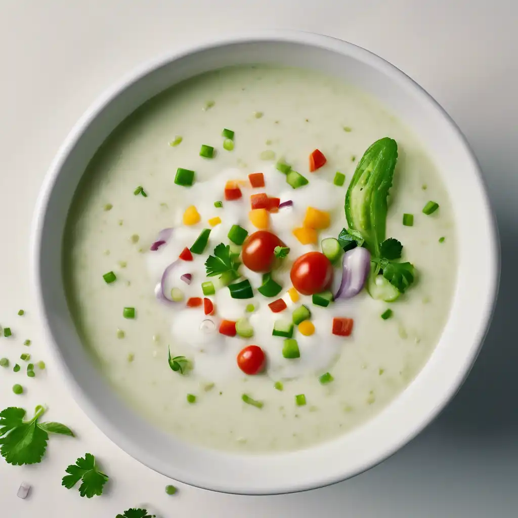 White Gazpacho with Vegetables