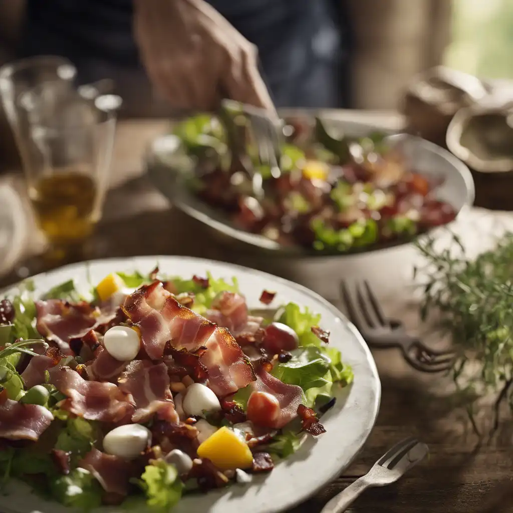 "Paysanne Salad with Smoked Lard"