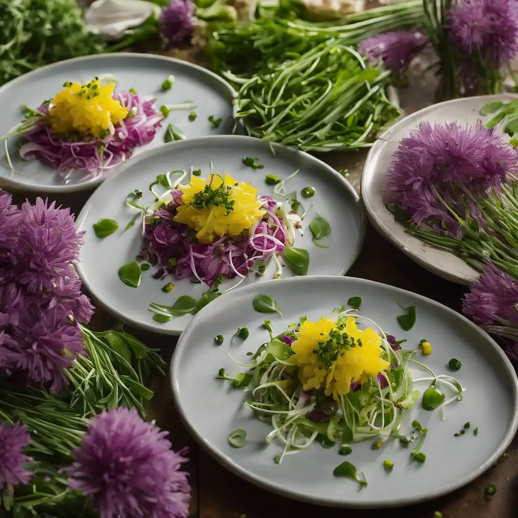 Chive Flower Salad