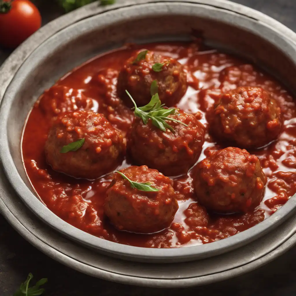 Soybean Meatball with Tomato Sauce