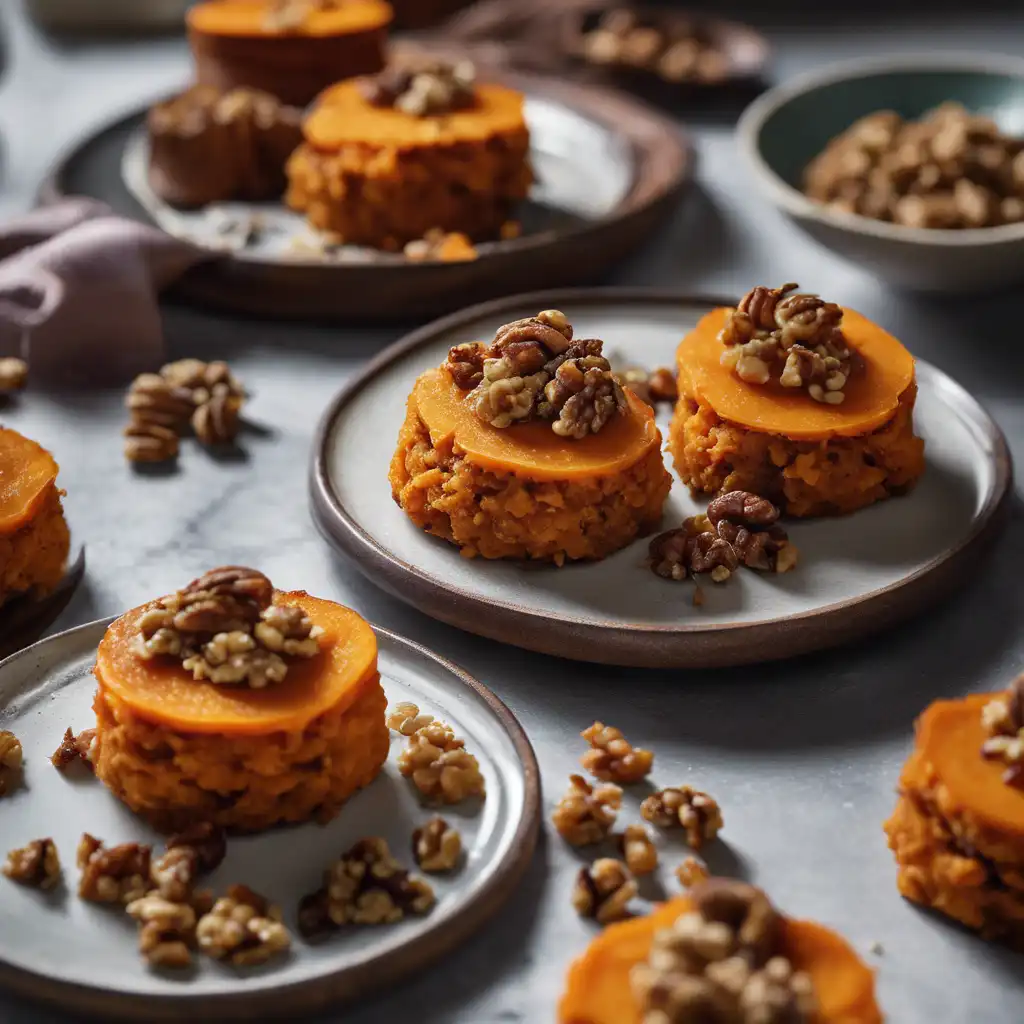 Sweet Potato and Walnut Cakes