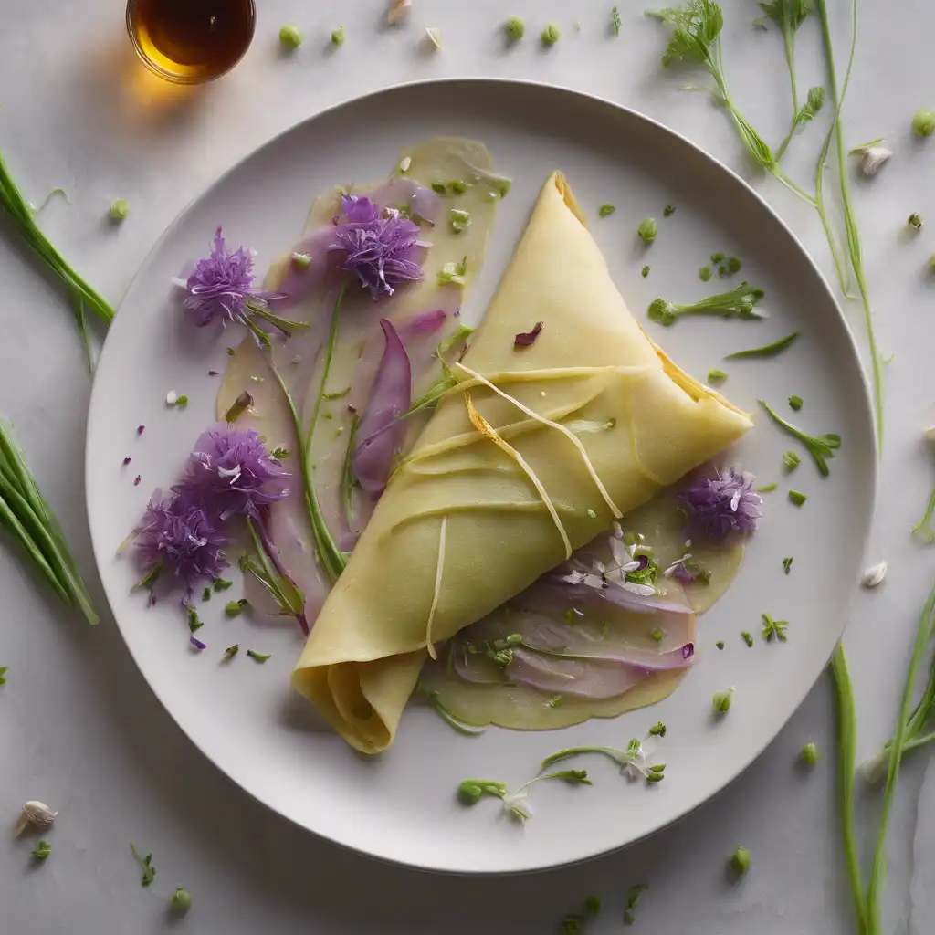 Chive Flower Crepe