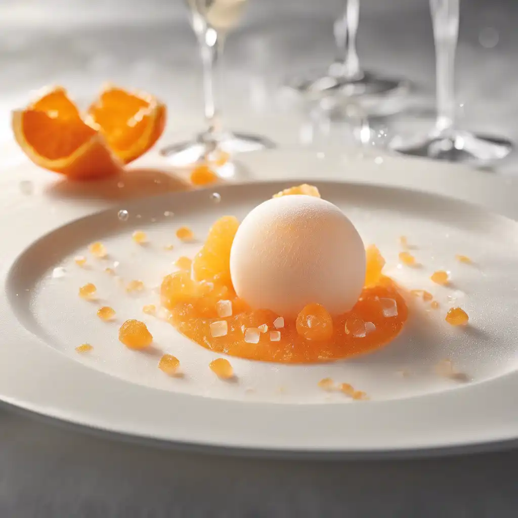 Champagne and Mandarin Sorbet