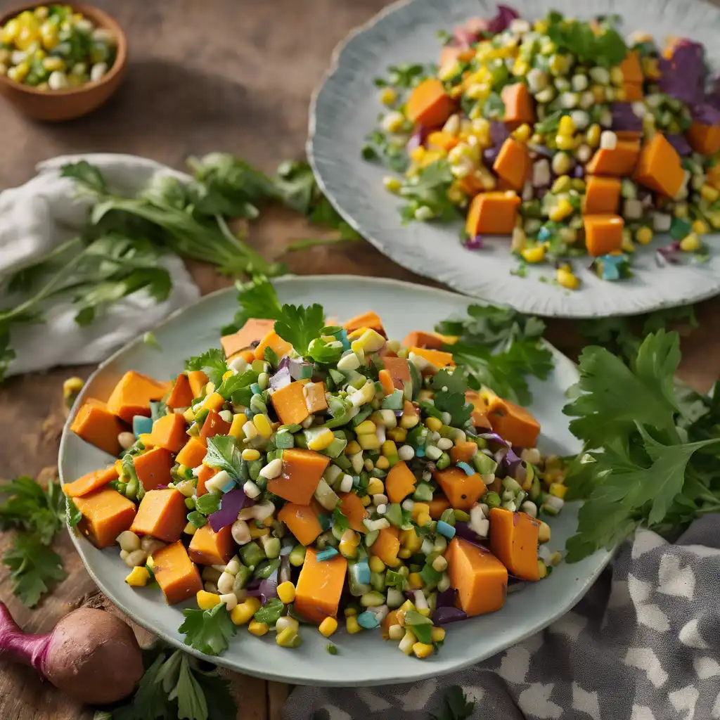 Sweet Potato and Green Corn Salad