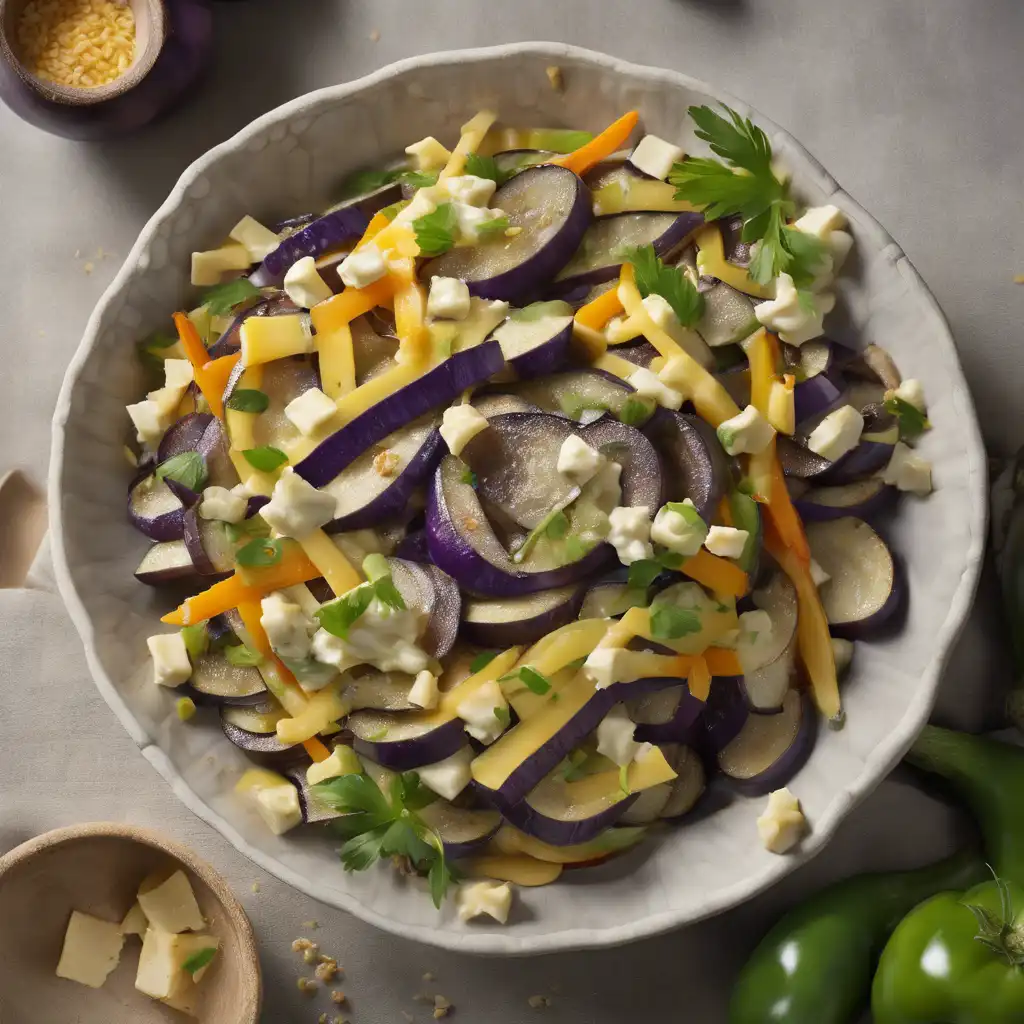 Eggplant and Cheese Salad