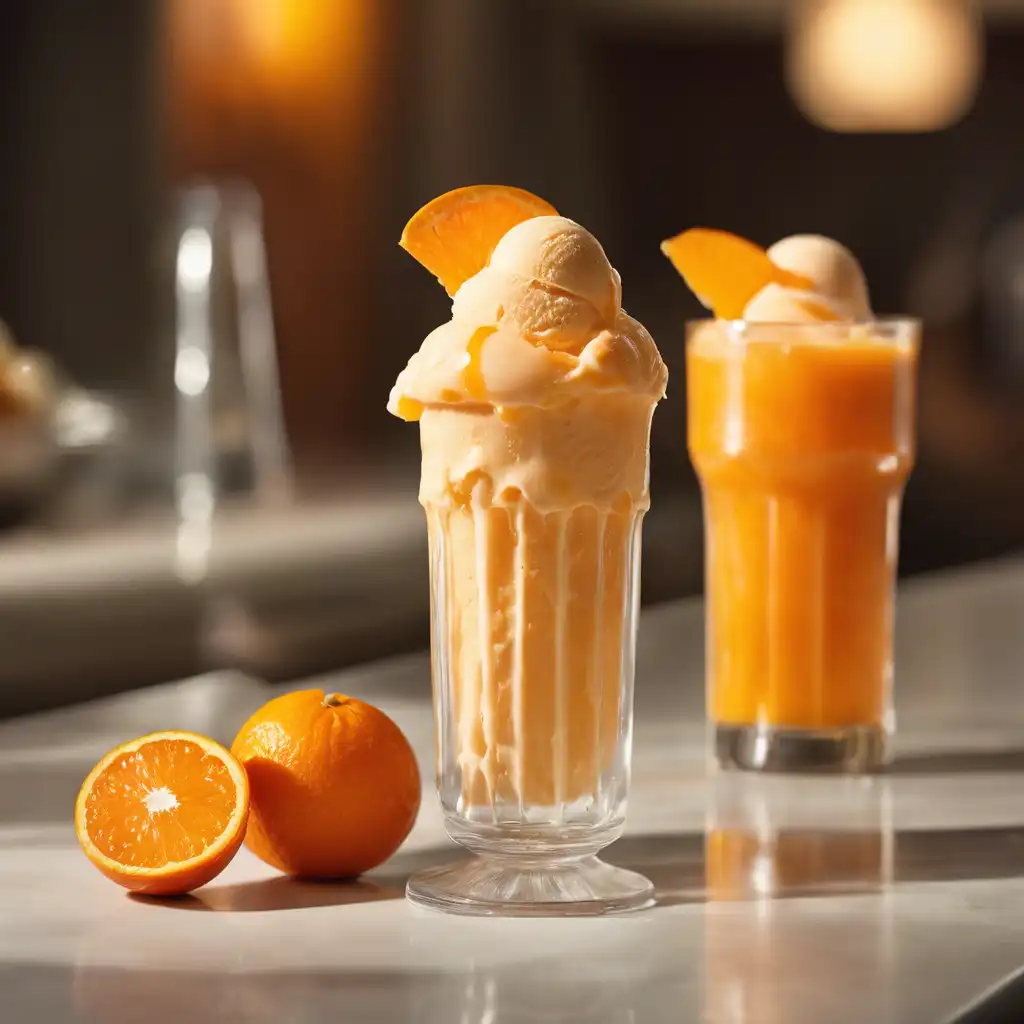 Tangerine or Orange Ice Cream Soda
