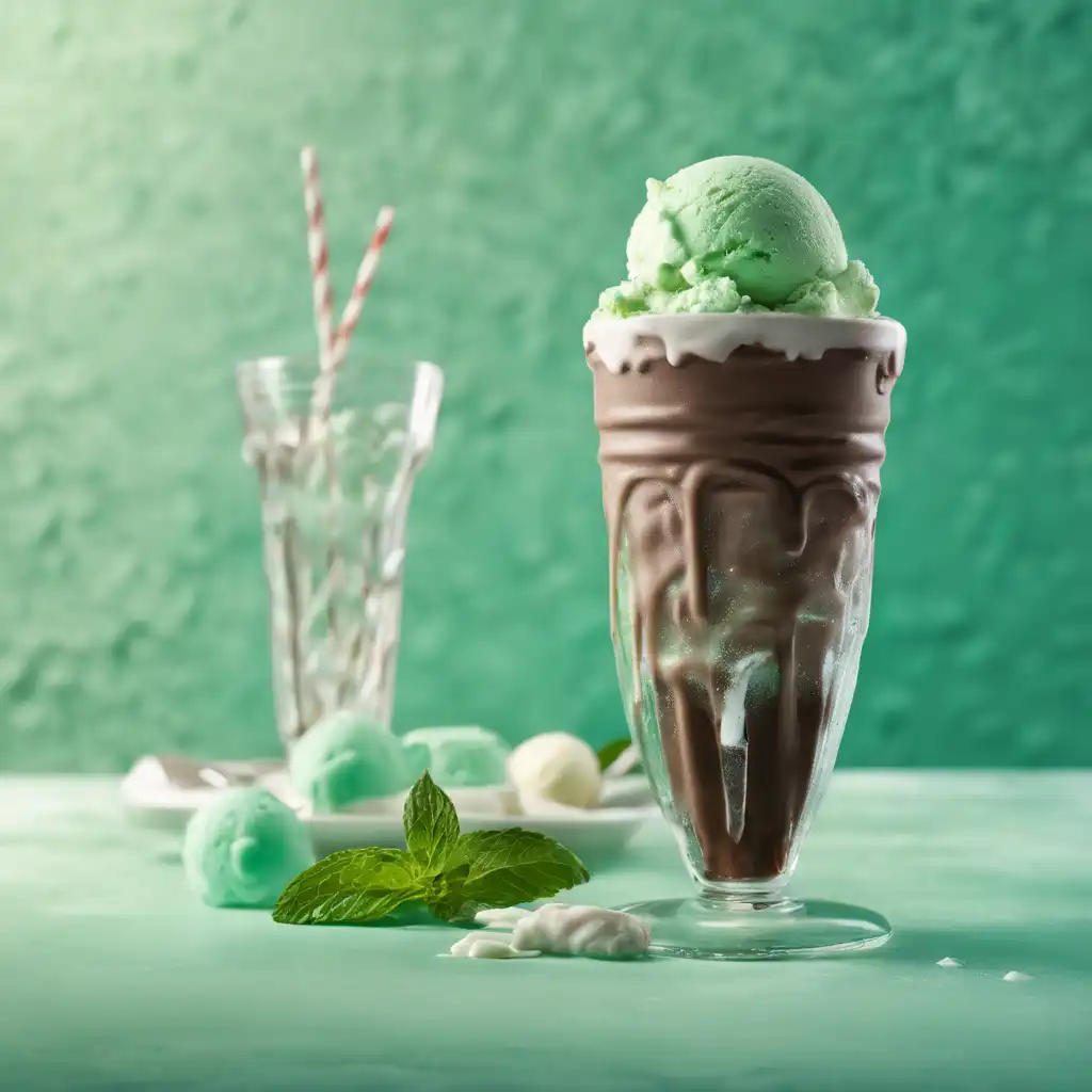 Minty Ice Cream Soda