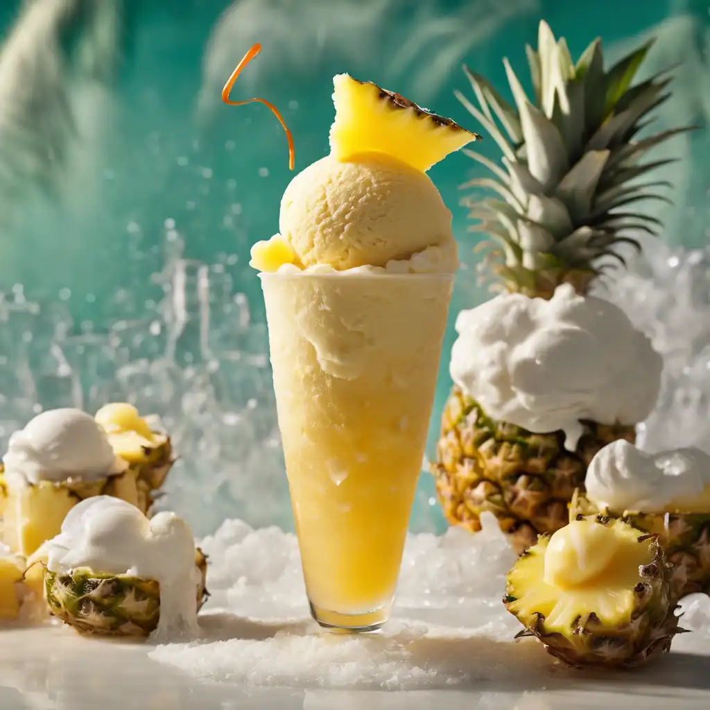 Pineapple Ice Cream Soda