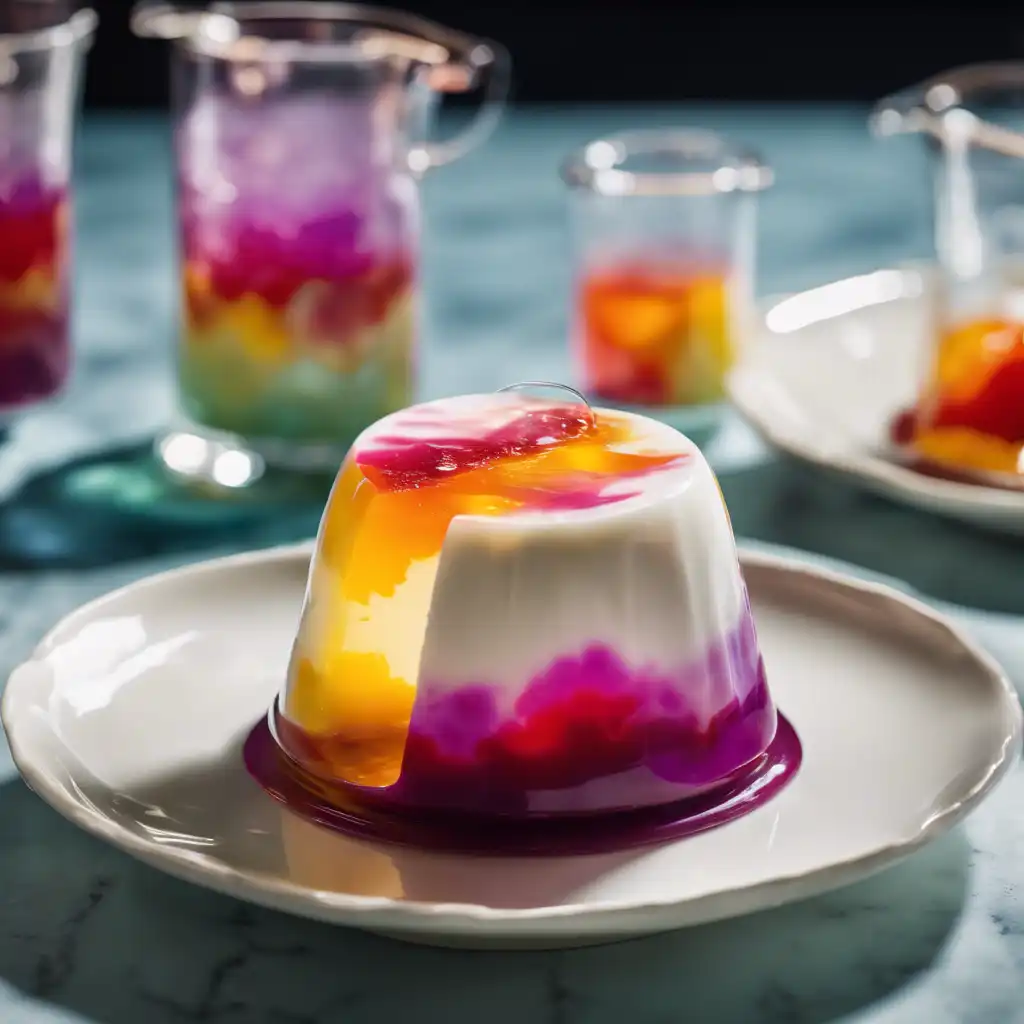 Marbled Jellied Dessert