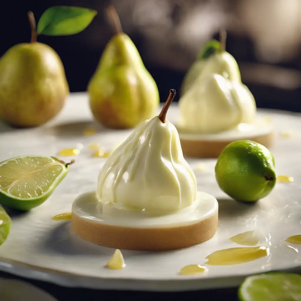 Pear Cream with Honey and Lime