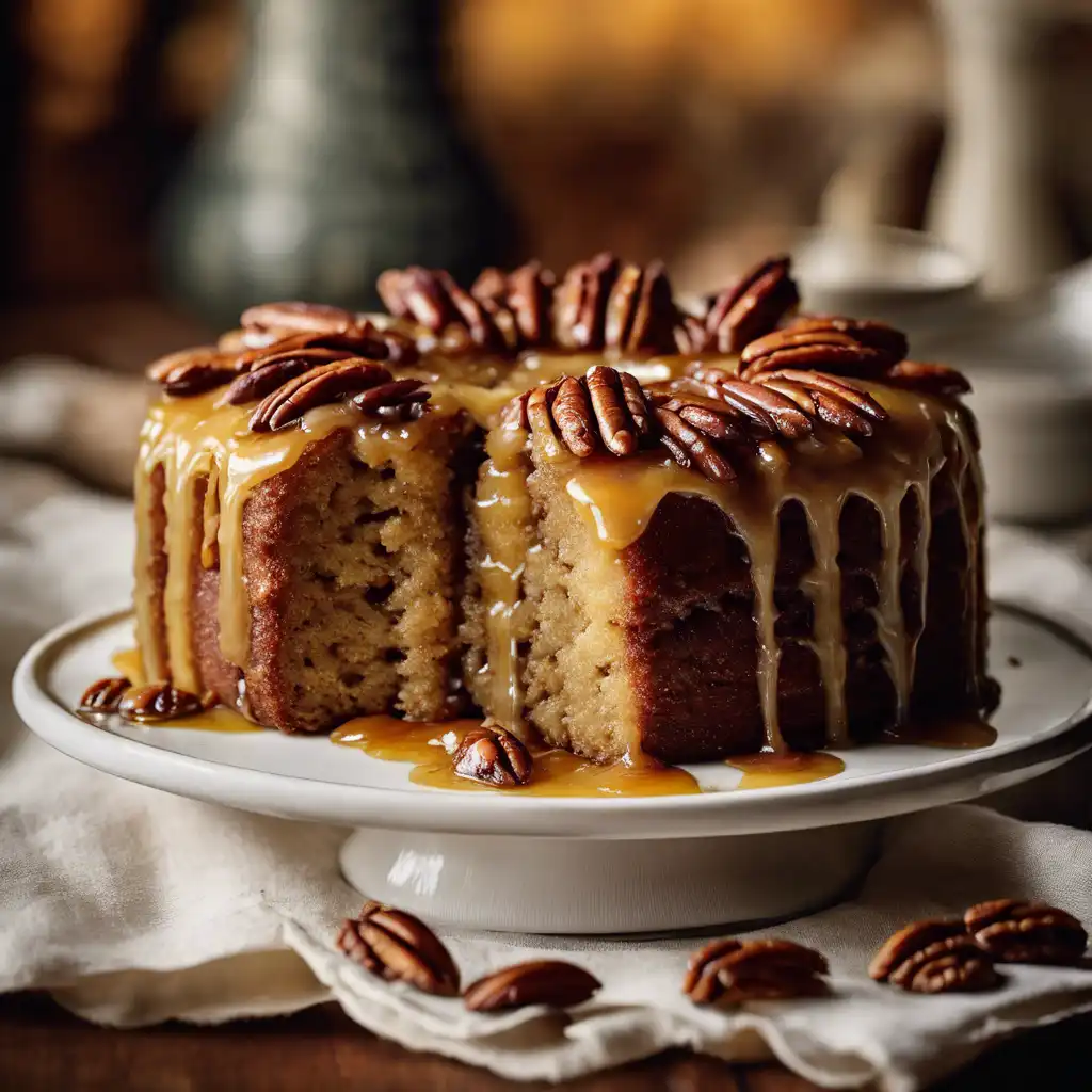 Pecan Cake with Honey