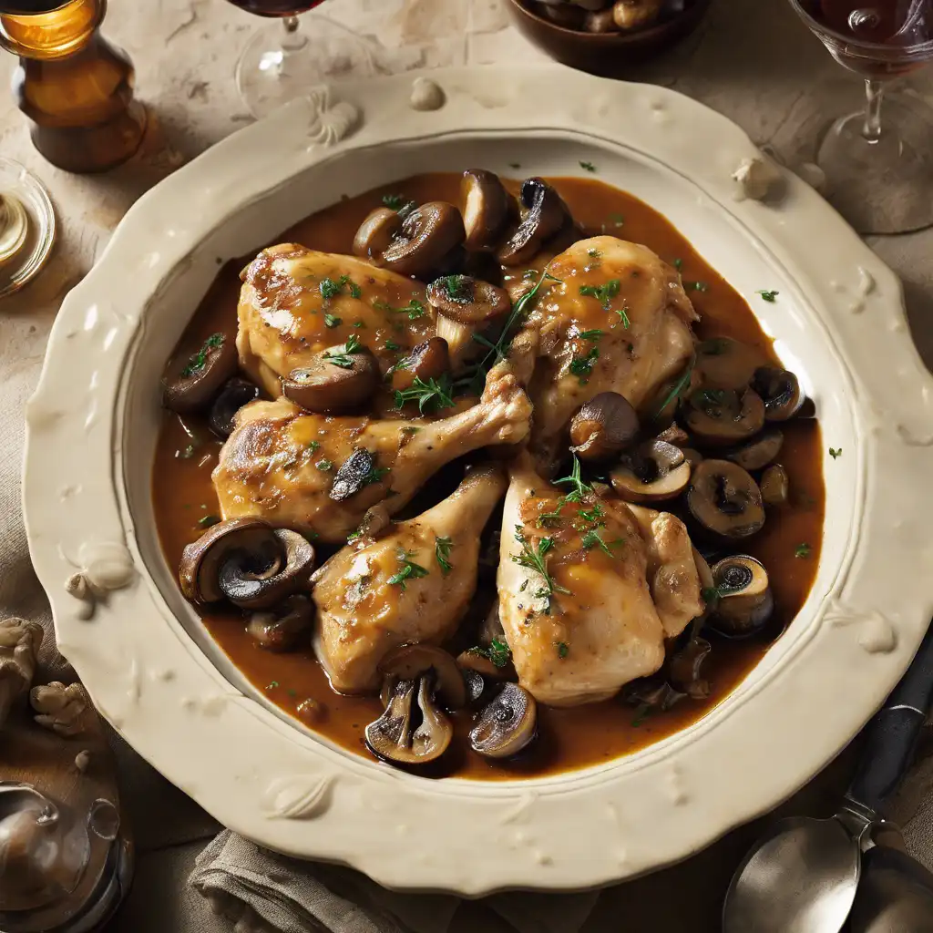 Chicken with Onion and Mushrooms