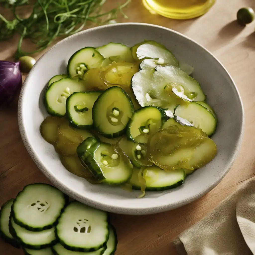 Pickles with Olive Oil