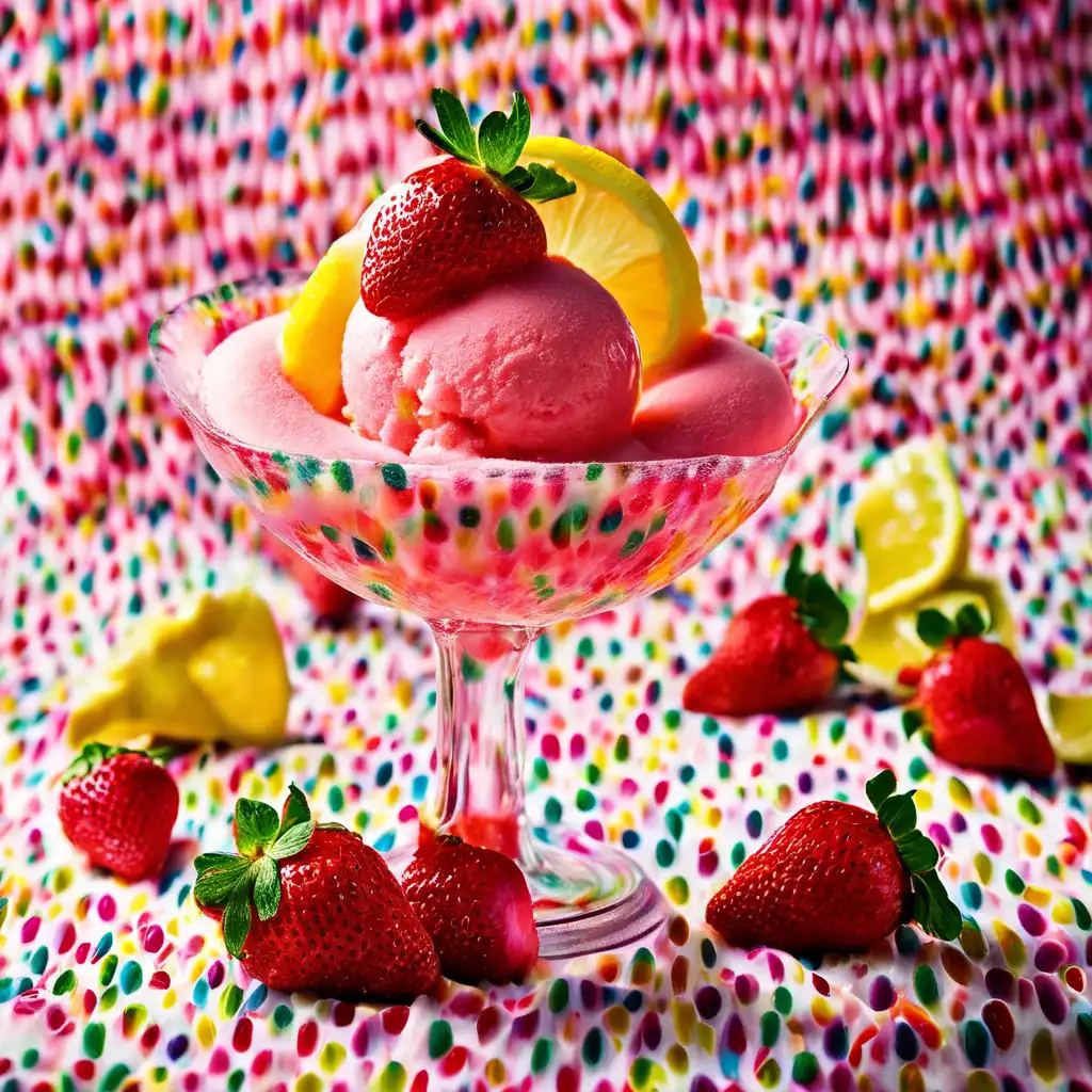 Strawberry and Lemon Sorbet