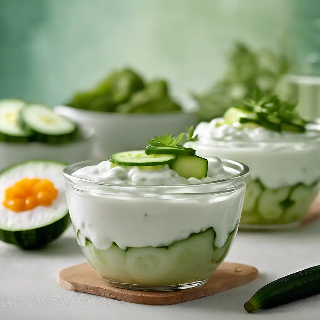 Foto de Tempero de iogurte e pepino