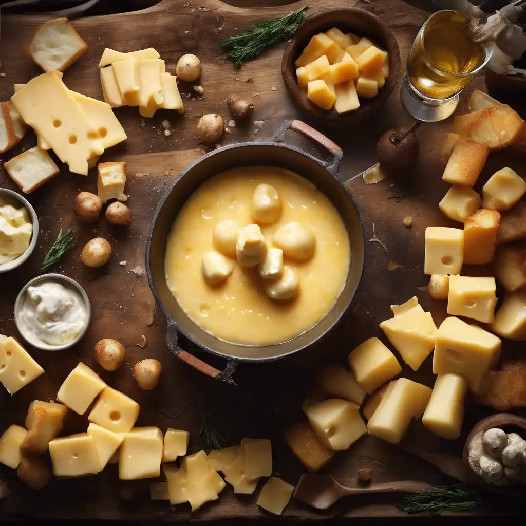 Cheese Fondue with Potato