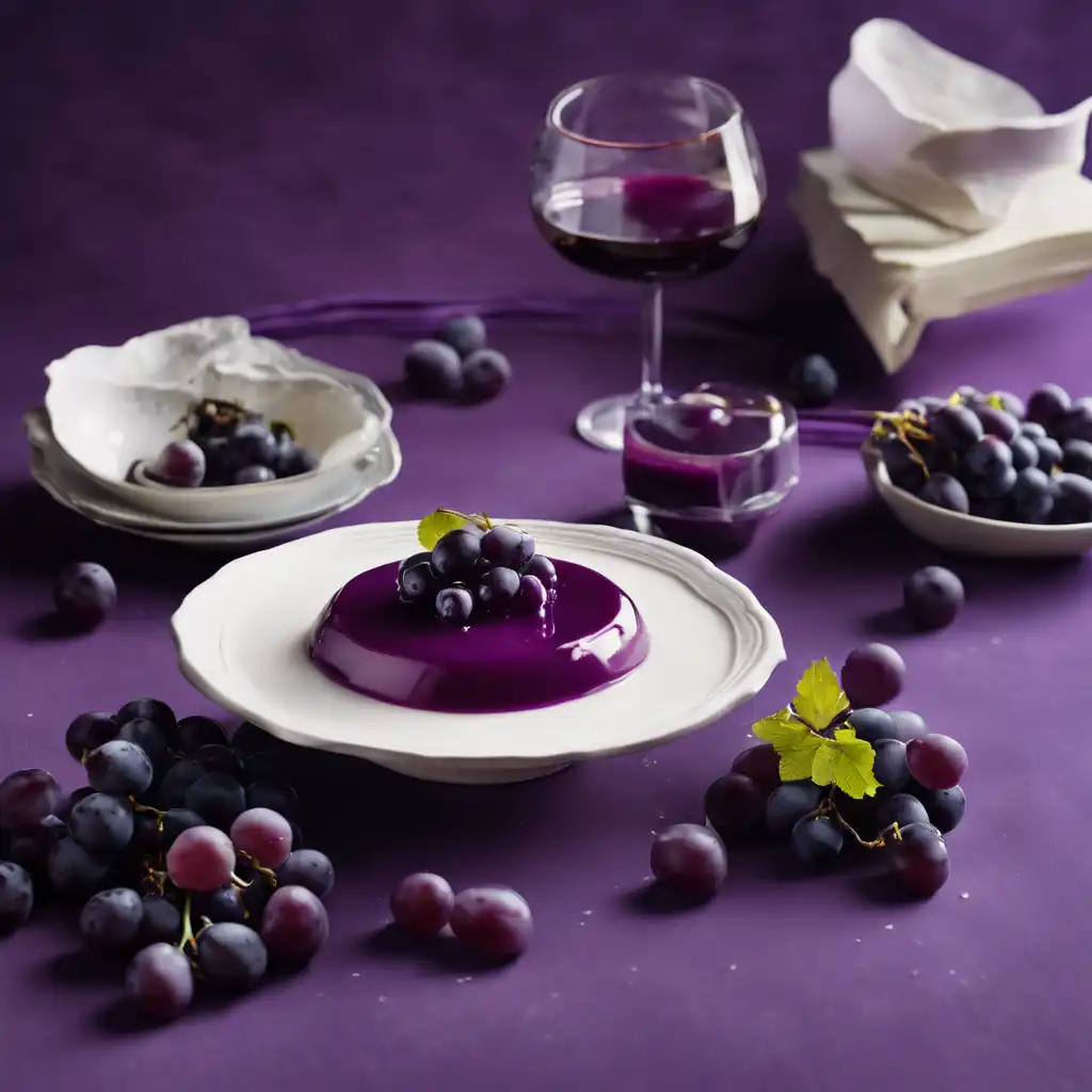 Concord Grape Panna Cotta