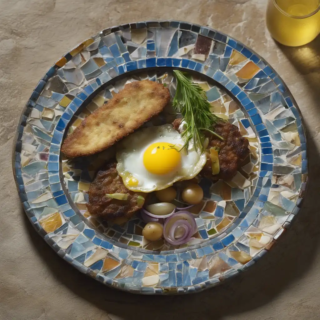 "Sardine Fritters with Onion and Eggs"