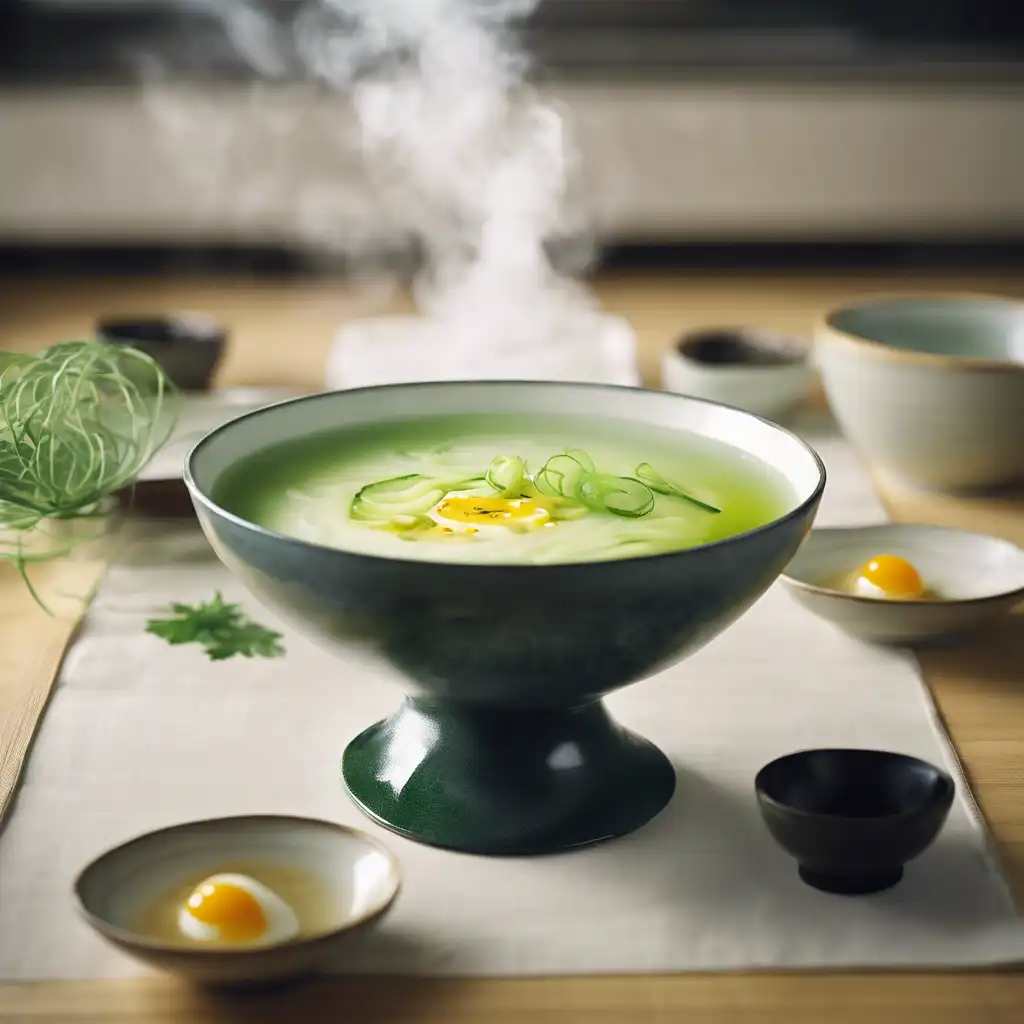 Cucumber and Egg Japanese Soup