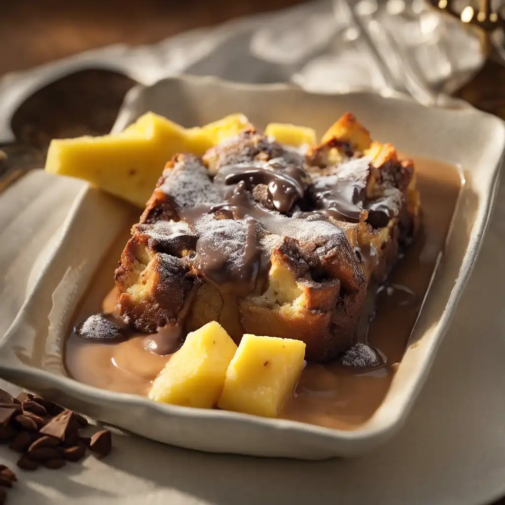 Cocoa Milk Bread Pudding