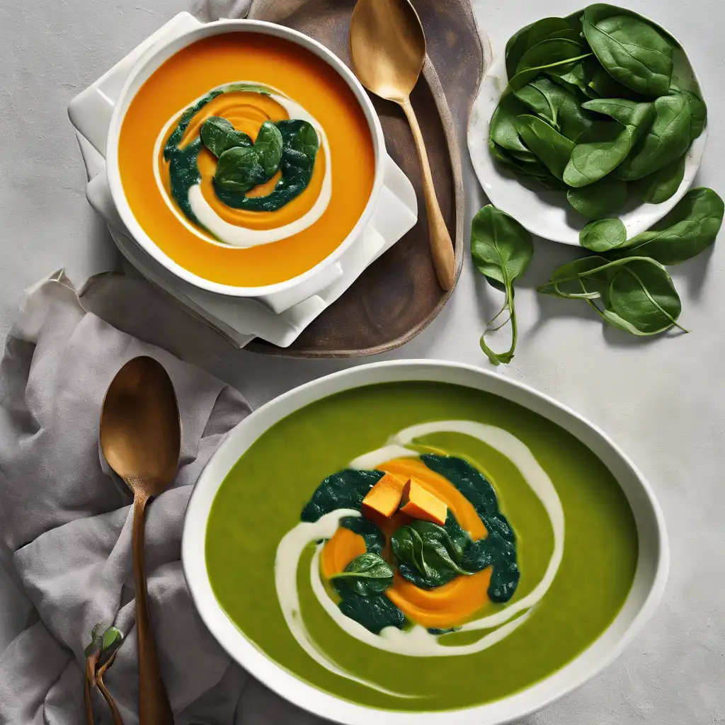 Sweet Potato and Spinach Soup