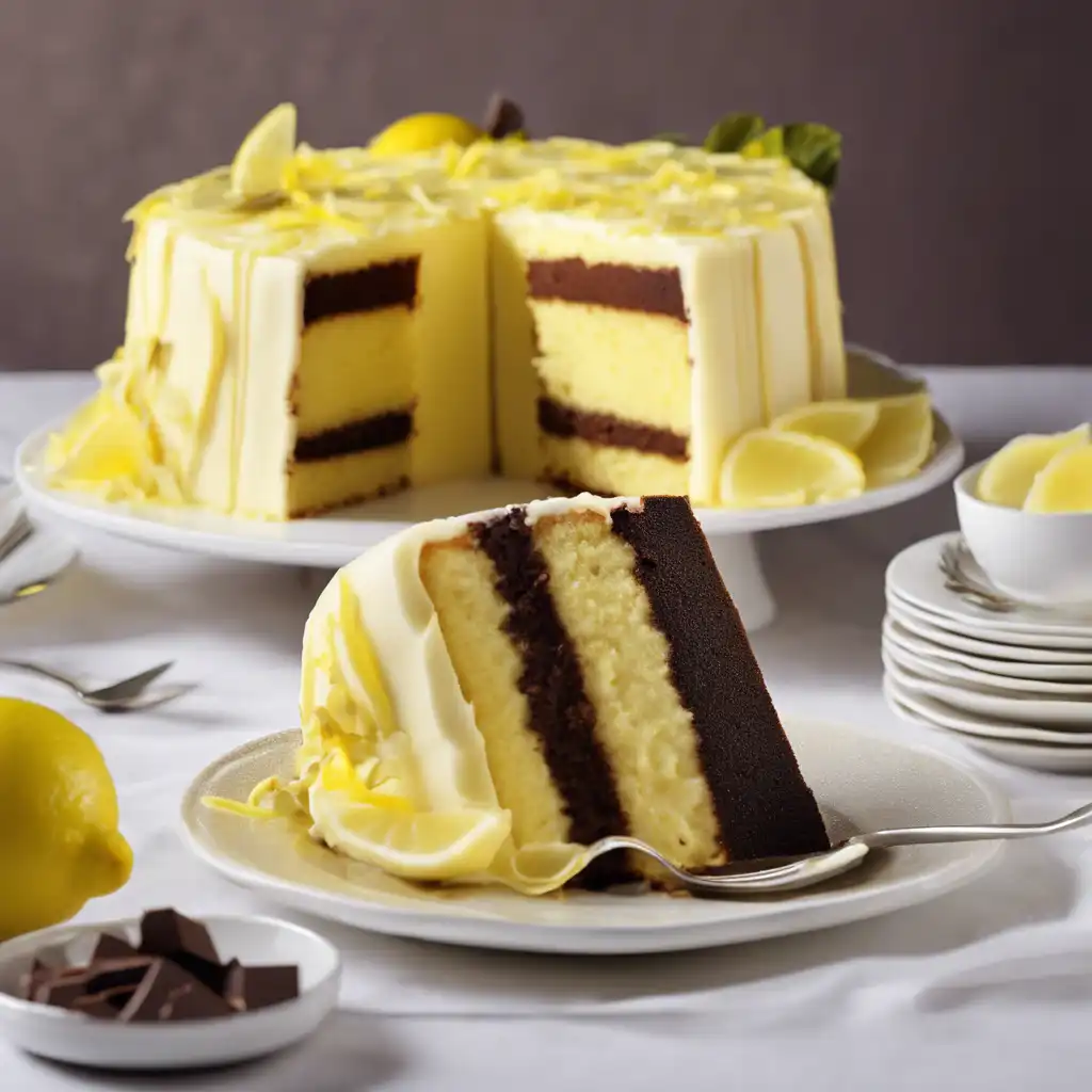 Foto de Torta chiffon de limão com chocolate
