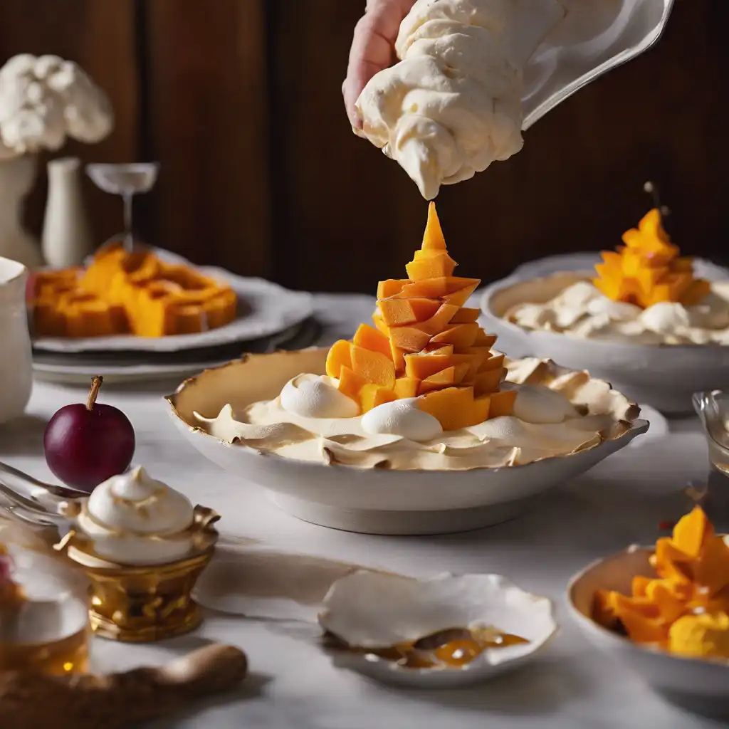 Pineapple Cream and Sweet Potato Meringue