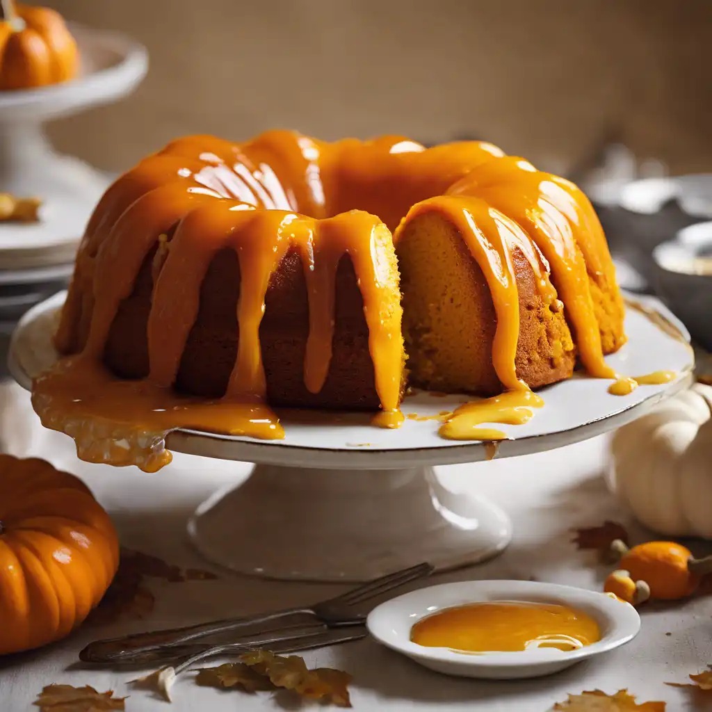 Pumpkin Cake with Orange Glaze